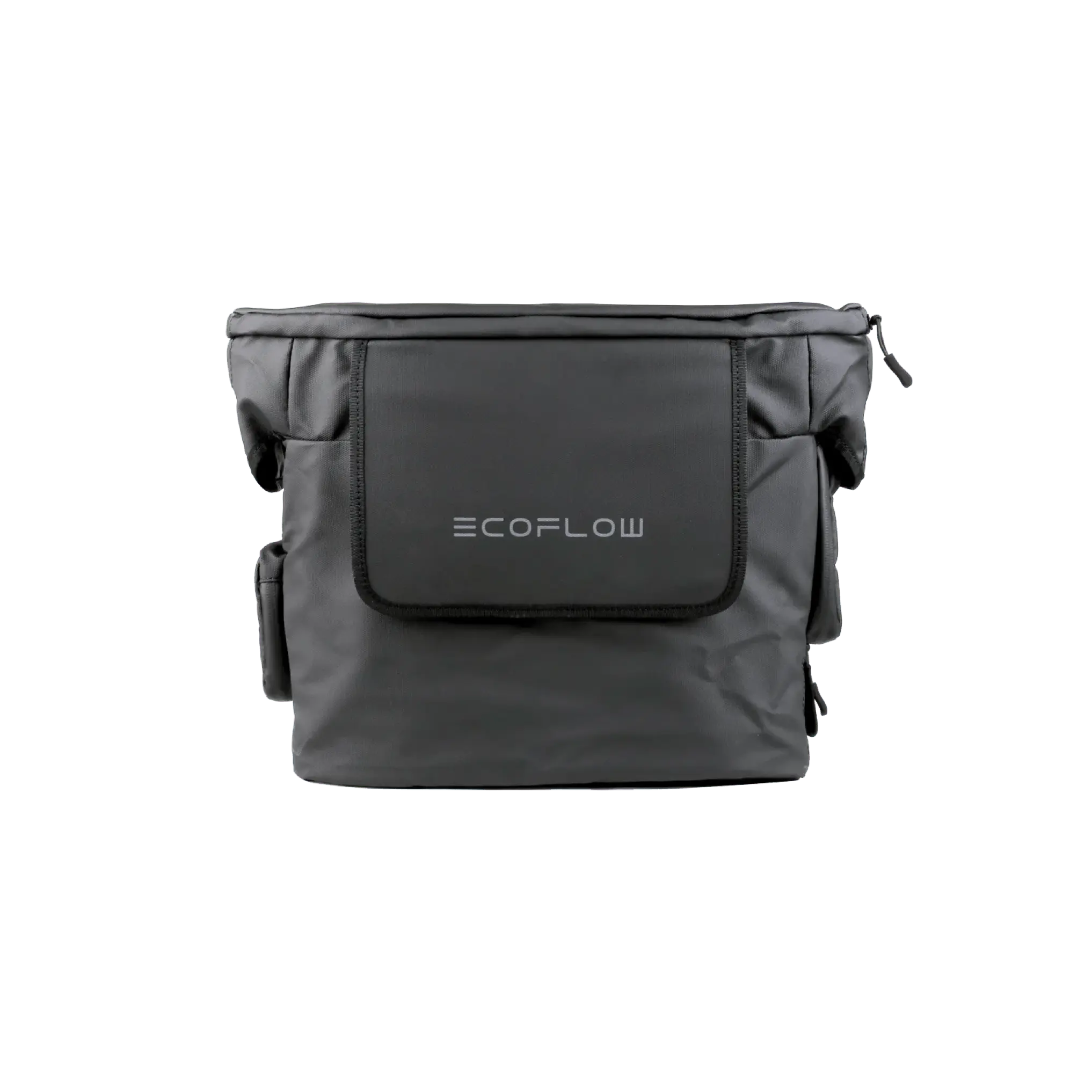 EcoFlow DELTA 2 Waterproof Bag mostrando su diseño resistente al agua y compartimentos organizadores