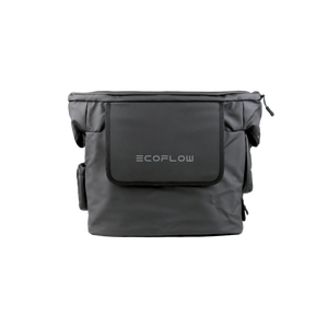 EcoFlow DELTA 2 Waterproof Bag mostrando su diseño resistente al agua y compartimentos organizadores