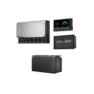 EcoFlow Power Kits de 5kWh INDEPENDIENTE, mostrando su diseño robusto y modular, ideal para soluciones energéticas autónomas y sostenibles