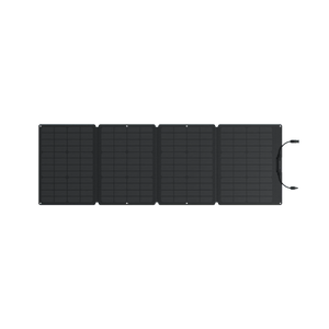 Detalles del Panel Solar EcoFlow de 110 W, destacando su resistencia al agua y durabilidad, perfecto para uso en exteriores