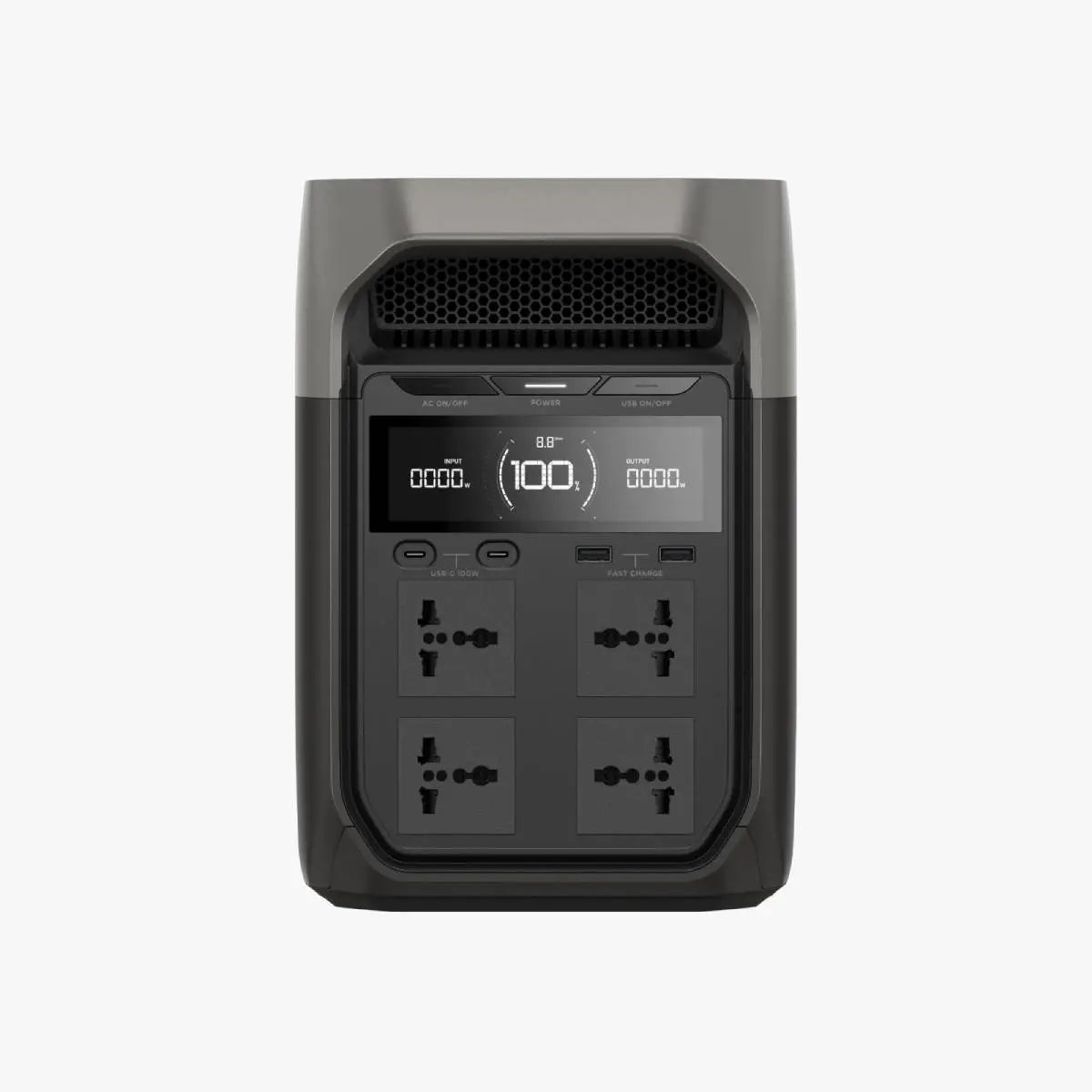 EcoFlow DELTA 3 alimentando electrodomésticos en el hogar