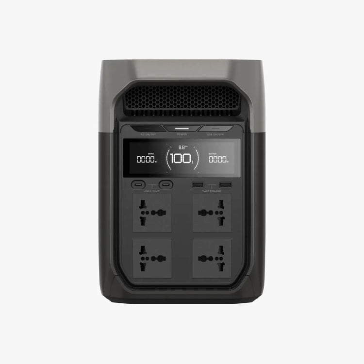 EcoFlow DELTA 3 alimentando electrodomésticos en el hogar