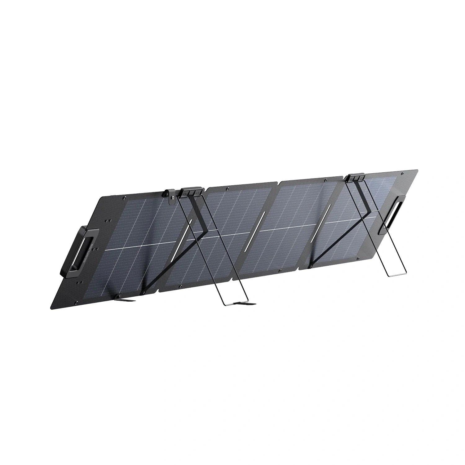 Panel solar portátil EcoFlow 110W ligero desplegado para generación de energía al aire libre