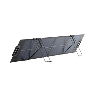 Panel solar portátil EcoFlow 110W ligero desplegado para generación de energía al aire libre