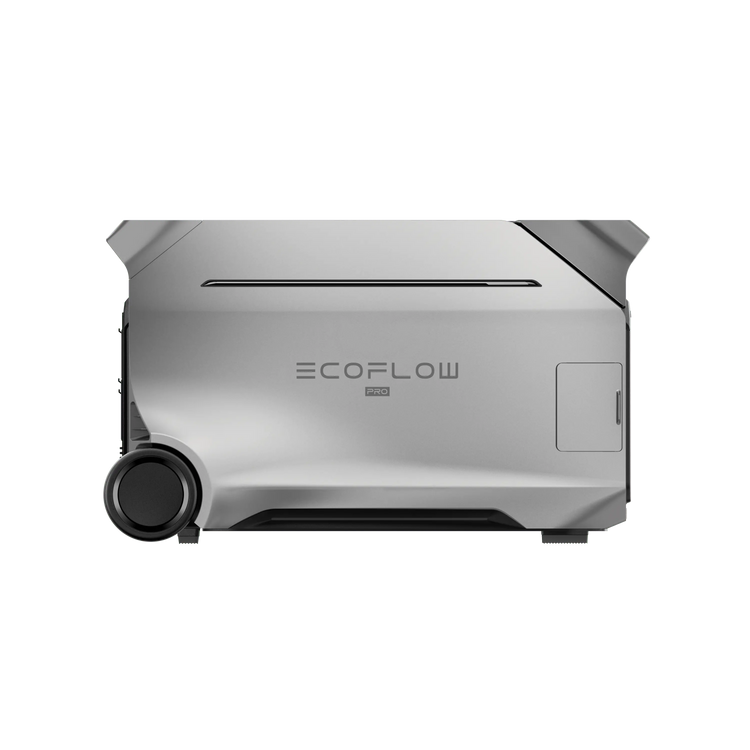 EcoFlow DELTA Pro 3 en un entorno de camping, alimentando varios dispositivos electrónicos, como una laptop y una nevera portátil