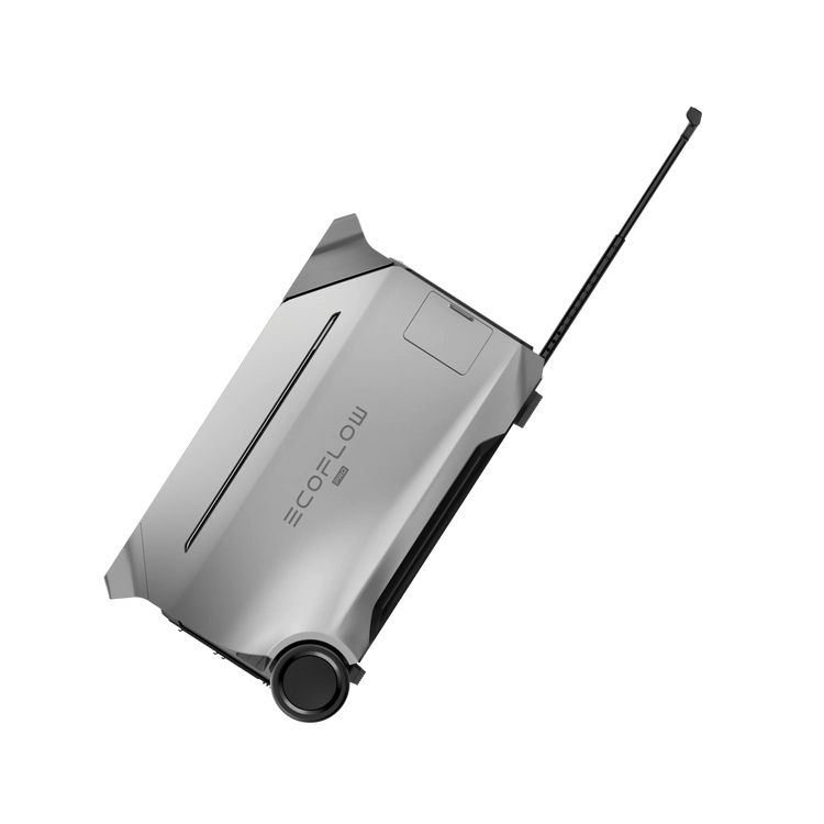 Conexiones múltiples de la EcoFlow DELTA Pro 3, incluyendo puertos USB-C y AC, mostrando su versatilidad para diferentes dispositivos