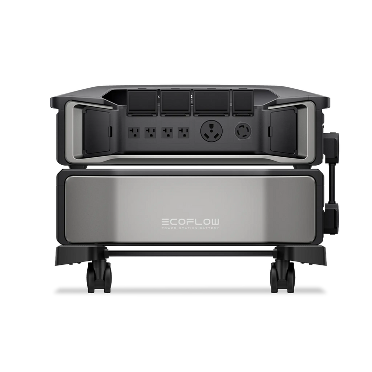 Estación de Energía Portátil EcoFlow DELTA Pro Ultra, mostrando su diseño avanzado y robusto, ideal para actividades al aire libre y emergencias.