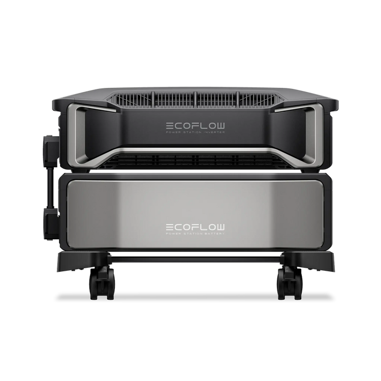EcoFlow DELTA Pro Ultra en un camping, alimentando dispositivos como un dron y una lámpara, evidenciando su potente capacidad de energía